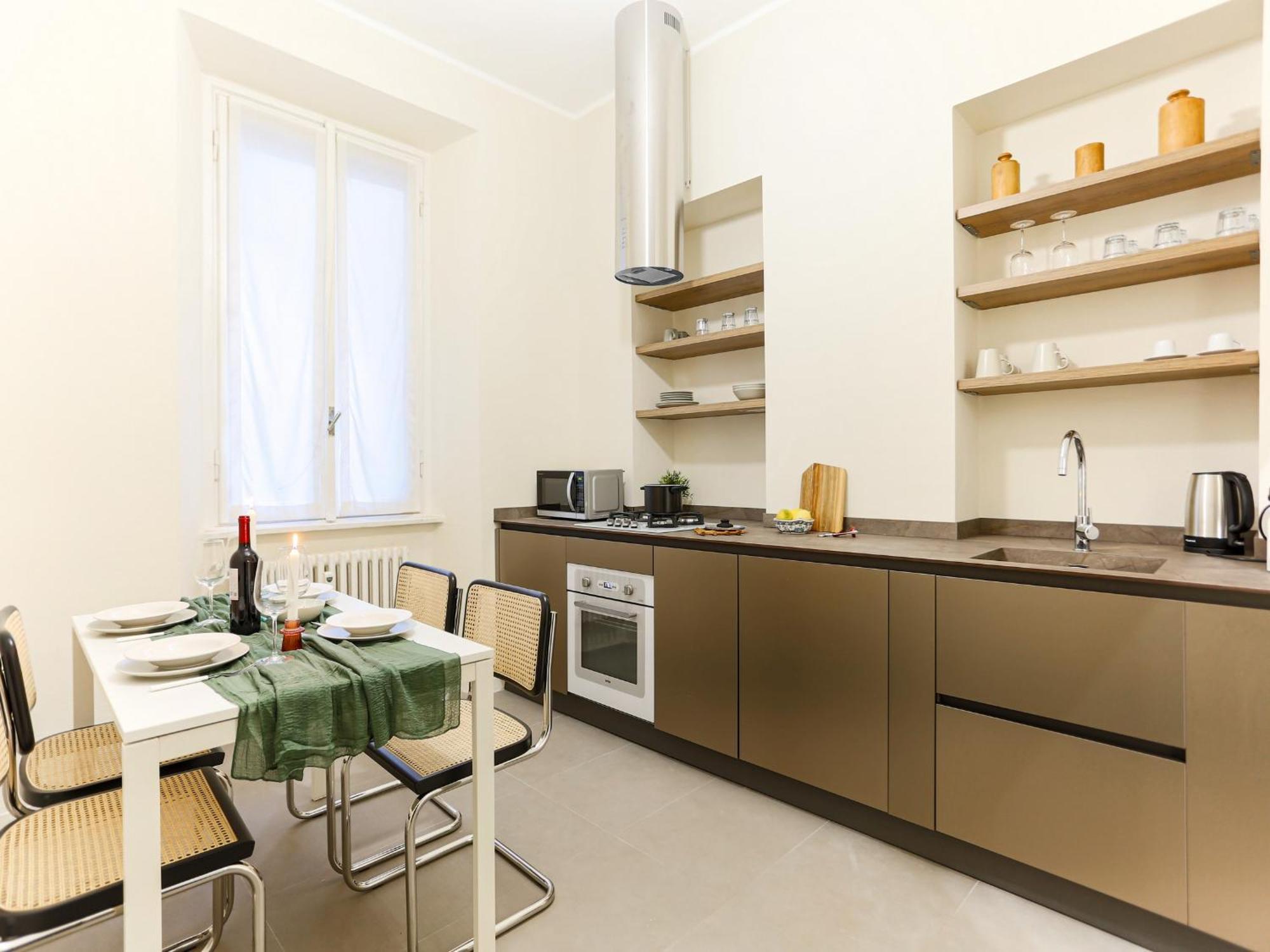 The Best Rent - Bright One Bedroom Apartment With Balcony In Moscova Milánó Kültér fotó